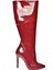N372530108 Bordo Rugan Ince Topuklu Sivri Burun Kadın Çizme 5