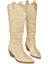 T267765202 Bej Süet Kovboy Model Kadın Çizme 5