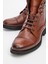 Erkek Kalın Taban Fermuarlı Casual Bot Deri Br 007116 Taba 3