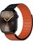 Apple Watch 10 46MM Manyetik Silikon Kordon Loop Renkli Deri Mıknatıslı Kayış 42-44-45-49MM Ultra 1