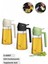 3 Adet Çift Fonksiyonlu Yağdanlık 450ML Zeytinyağı Sıvıyağ Cam Şişe Sprey Airfryer Yağlık Sirkelik 1