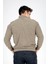 Luke Erkek Dik Yaka Sweatshirt Vizon 4