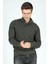 Luke Erkek Dik Yaka Sweatshirt Haki 2
