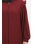 Fırfırlı Ferace 1055-03 Bordo 4