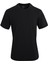 Siyah Comfort Fit Bisiklet Yaka T-Shirt 1