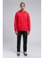 Faust Erkek Kapüşonlu Sweatshirt Kırmızı 1