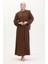 Fırfırlı Ferace 1055-04 Kahverengi 2