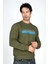 Noah Erkek O Yaka Sweatshirt Haki 2