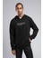 Faust Erkek Kapüşonlu Sweatshirt Siyah 2