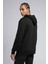Faust Erkek Kapüşonlu Sweatshirt Siyah 4