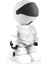 Full Hd Kablosuz Wifi Robot Kamera 3mp Iki Yönlü Ses Otomatik Izleme Hareket Algılama Kişi Takibi Ofis Ev Kamerası 2