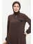 Pullu Fermuarlı Kap 1014-02 Kahverengi 5