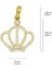 14 Ayar Altın Taşlı Taç Kolye Ucu 1,07 gr 2