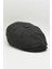 Erkek Yün Şapka Kasket Gotham Newsboy Cap-Siyah 4
