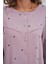 Lila Büyük Beden Kadın Pijama Takımı 4