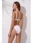 Tek Omuz Tül Detaylı Bikini Takım Beyaz 241265 2