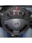 Dikişli Direksiyon Kılıfı Karbon Nubuk Kırmızı Yüzüklü Dacia Için 1