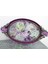 Gül Kabartma 39cm Tepsi Silikon Kalıp K-351, Polyester Taş Tozu Alçı Kalıbı 7