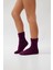 Kız Çocuk Havlu Çorap Koyu Bordo 1