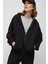 Yumuşak Dokulu Kapüşonlu Crop Sweatshirt 3
