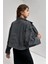 Kadın Oversize Çift Cepli Kot Ceket 4
