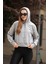 Sweatshirt Kadın Gri Kapüşonlu Özel Tasarım 4