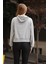 Sweatshirt Kadın Gri Kapüşonlu Özel Tasarım 5