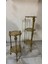 3 Katlı İnce Uzun Pirinç Sehpa 20*70cm 2