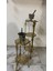 3 Katlı İnce Uzun Pirinç Sehpa 20*70cm 3