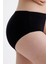 Yüksek Bel Pamuklu 7'li Paket Bato Külot Siyah 4
