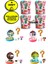 4 Adet Taşınabilir Dollhouse Sürpriz Paket 1