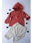 Pio Kids %100 Pamuk Keten Müslin Katlanabilir Kollu Kapüşonlu Jogger Alt 6-24 Ay Erkek Bebek Çocuk Takım 1