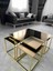 Home Plus Mobilya 4+1 Gold Kaplama Bronz Ayna Orta Sehpa 5