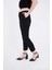 Tam Kalıp Basic Eşofman Pantolon - Siyah 4