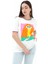 Kız Baskılı T-Shirt - Ekru 1