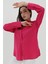 Uzun Kol Oversize Basic Gömlek - Fuşya 3