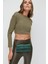 Fitilli Parlak Sırt Dekolteli Crop Top 1