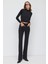 Sırt Dekolteli Polyamid Kumaştan Crop Top 3