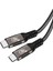 Siyah QG01 Type-C To Type-C Usb4 Pd Data Kablosu 240W 40GBPS 8K@60Hz 1.2 Metre-Zore 2