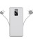 Beyaz Pw-05 Hızlı LED Göstergeli Micro Lightning Type-C Kablolu Taşınabilir Powerbank 10000MAH Zore 1