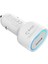 Beyaz Cc-02 Hızlı Şarj Özellikli LED Işıklı Qc 3.0 Usb-A ve Type-C Pd Araç Şarj Başlığı Pd 20W Zore-Ens 2