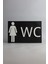 Kadın Wc - 3 Boyutlu Tabela 20CM x 13CM x 1.5cm 1
