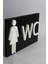 Kadın Wc - 3 Boyutlu Tabela 20CM x 13CM x 1.5cm 2