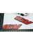 16V Siyah Kırmızı Abs 3m 3D Çamurluk Yazı Logo Seti 4