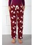 Bayan Welsoft Polar Tek Alt Pijama 210052 Bordo 1