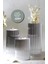 Krom Kaplama 3 Lü Gold Krom Tırtıklı Yüzey Mumluk Dekoratif Tealight Set Mum Abs Plastik Altın Rengi Krom Kaplama Mumluk 1