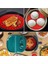 Tekno Trust Renkli Isıya Dayanıklı Yıkanılabilir Silikon Fırın ve Airfryer Yuvarlak Pişirme Matı 23 cm 5