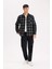 Regular Fit Polo Yaka Kareli Flanel Uzun Kollu Gömlek E2763AX24WN 2