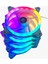 Beyaz 7r Pro Seri 4’lü Set Rainbow Işıklı Sessiz 120MM Kasa Fanı 1