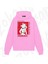 Zoka Wear Demon Slayer Inosuke Anime Baskılı Pembe Sweatshirt 2